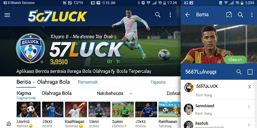Tampilan antarmuka aplikasi 567LUCK yang modern dan informatif.