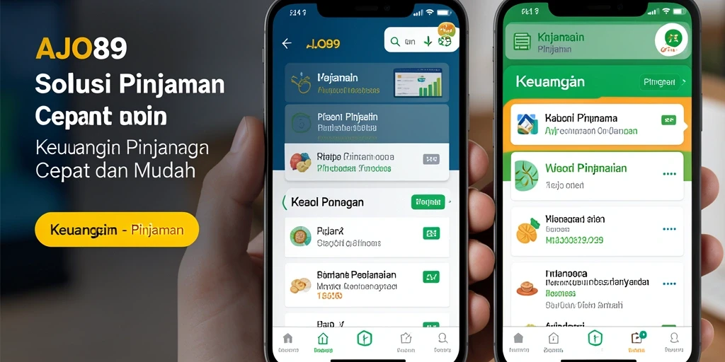 Antarmuka AJO89 yang ramah pengguna untuk aplikasi Pinjaman.
