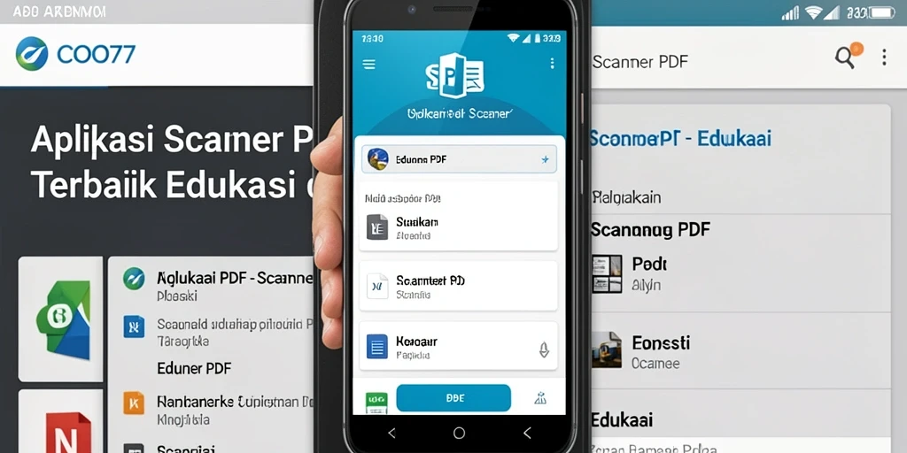 Screenshot utama <strong>COO77</strong> menunjukkan antarmuka pemindaian PDF yang sederhana dan efisien.