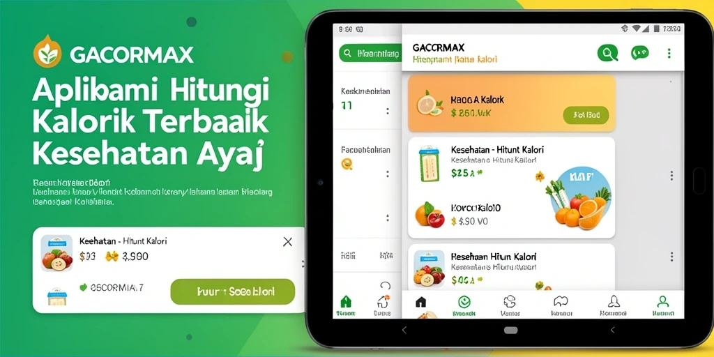 Tampilan antarmuka GACORMAX yang sederhana dan informatif untuk menghitung kalori.