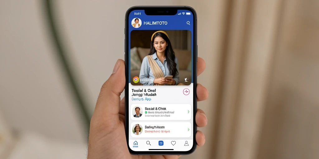 Tampilan aplikasi HALIMTOTO yang modern dan intuitif.