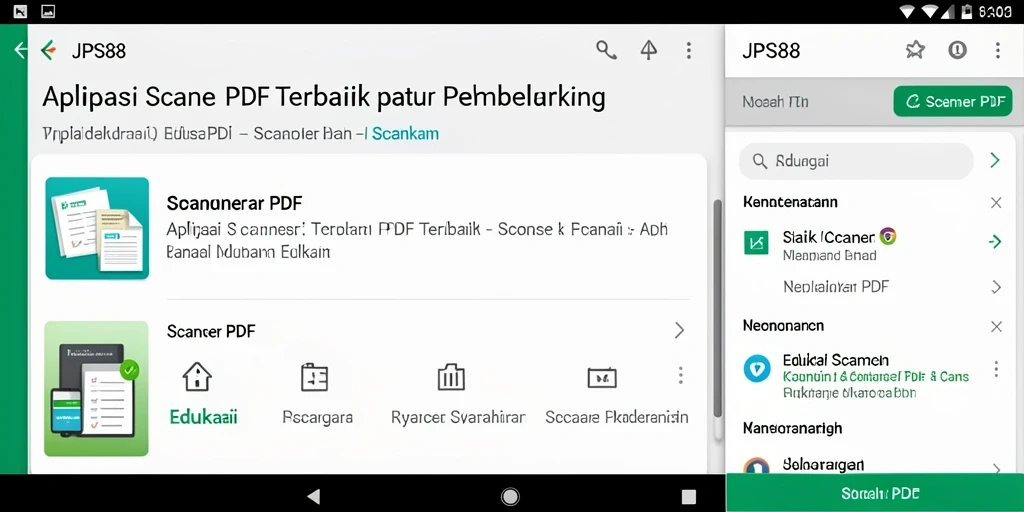 Antarmuka JPS88 yang simpel dan fungsional untuk pemindaian PDF.