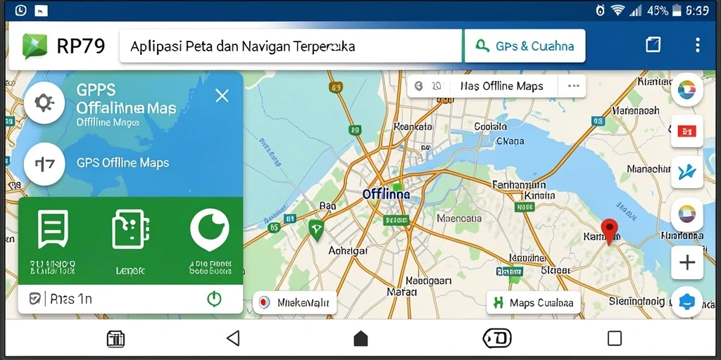 Tampilan antarmuka pengguna RP79 yang interaktif dan informatif.