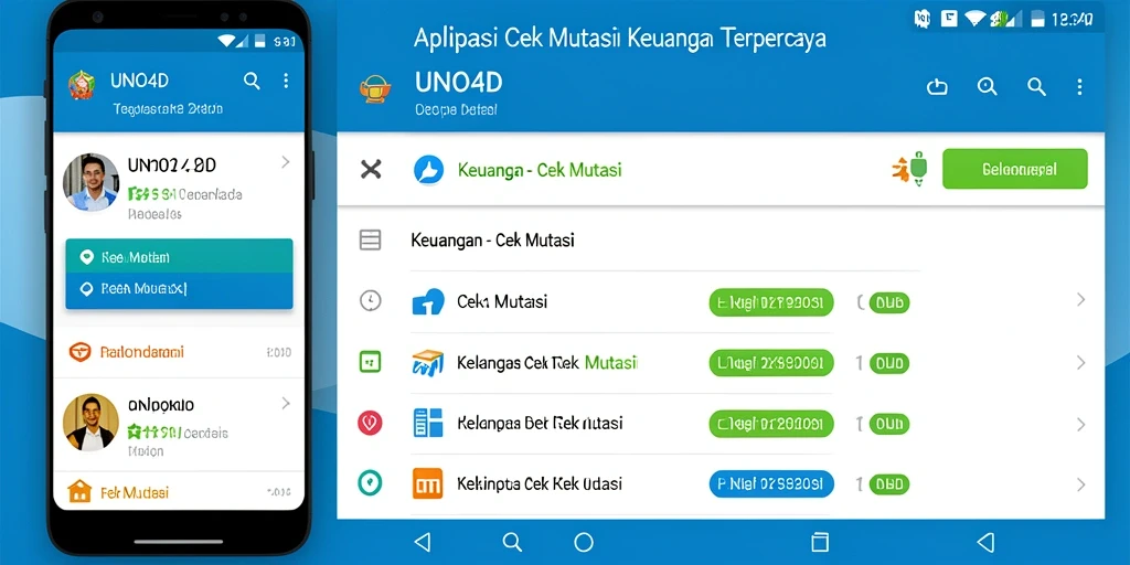 Antarmuka pengguna aplikasi Cek Mutasi UNO4D yang intuitif dan informatif.