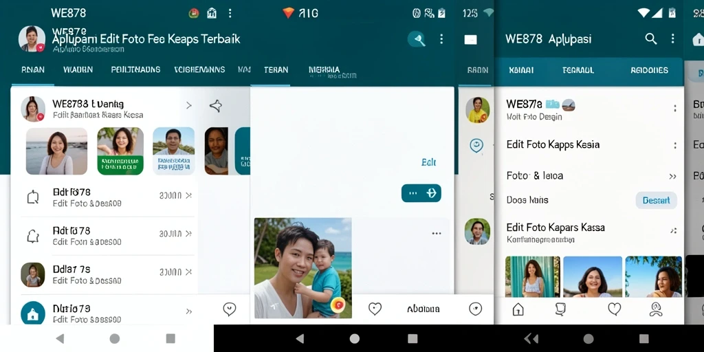 Tampilan antarmuka WE878 memudahkan pengguna mengedit foto dengan efek kertas kaca.